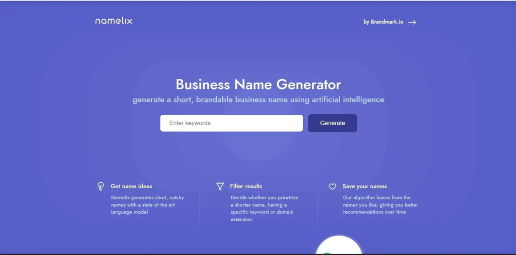Namelix AI Name Generator