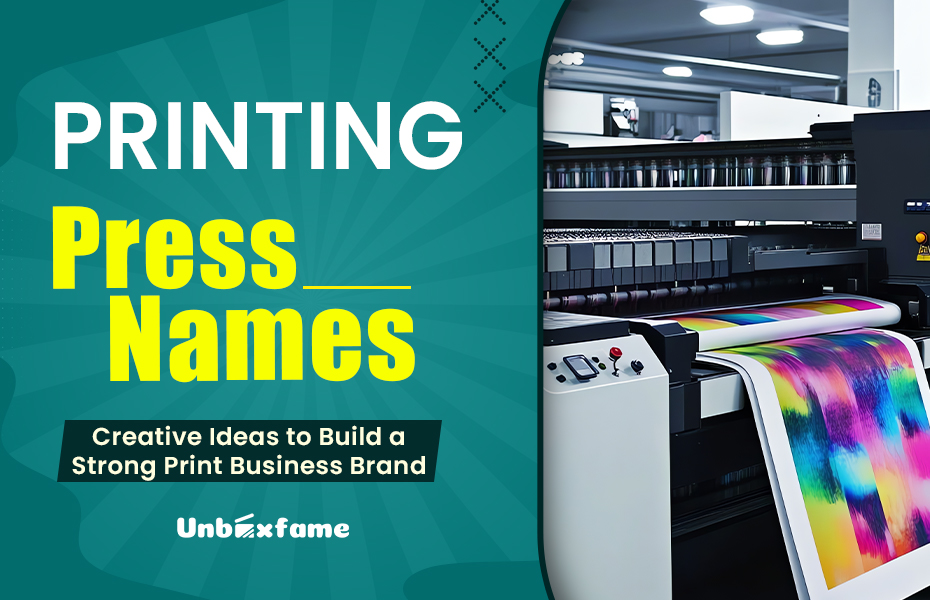 Creative Printing Business Name Ideas