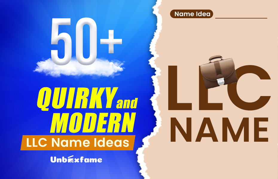50+ Quirky and Modern LLC Name Ideas