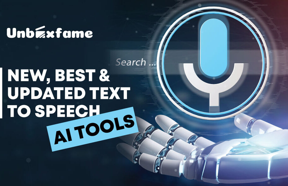 New, Best & Updated Text To Speech AI Tools