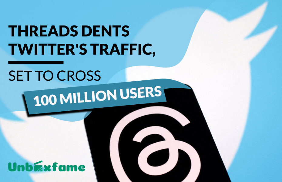 Threads dents Twitter's traffic, set to cross 100 million users