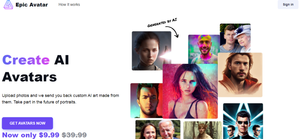 Epic Avatar AI Avatars Generator Tools