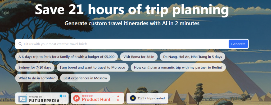 PlanTrips Travel Assistant AI Tool