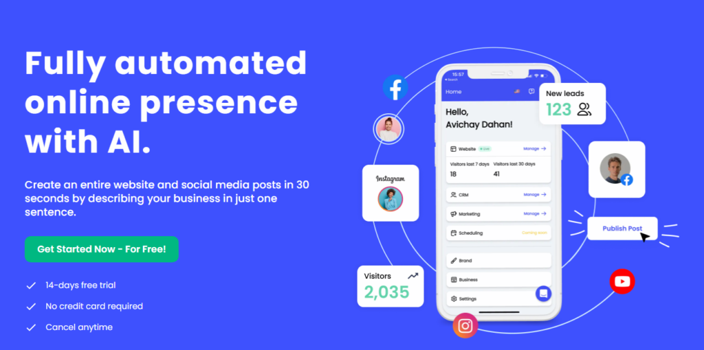 Webullar AI tools for social media marketing