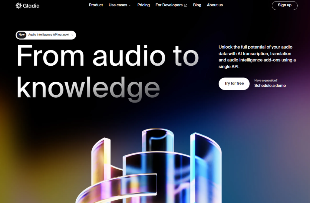 Gladia AI Audio Editing Tools 
