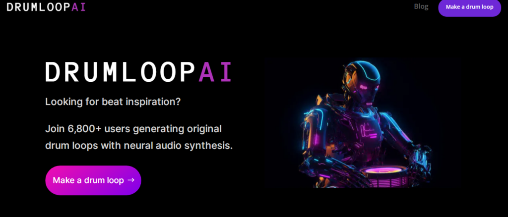 Drumloop AI Audio Editing Tools