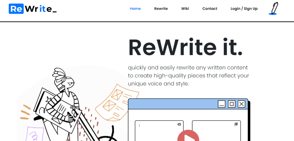 Rewriteit Paraphraser AI Tools