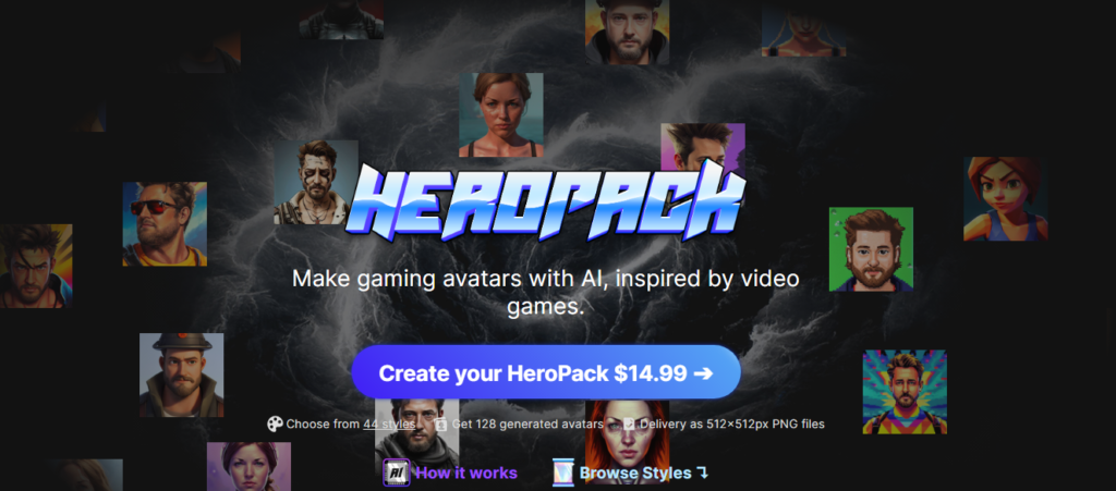 HeroPack AI Avatars Generator Tools