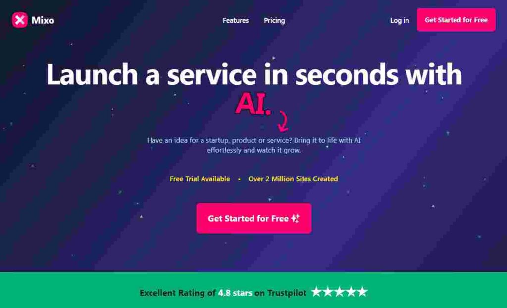 Mixo AI Website Builder Tool