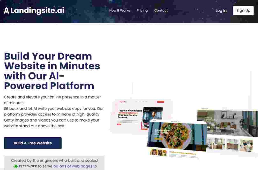 Landingsite AI Website Builder Tool