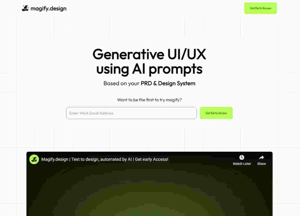 Magify.design AI Website Builder Tool