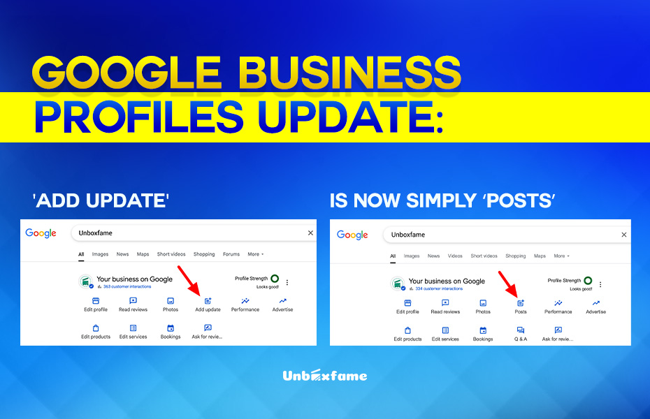 Google Business Profiles Update: ‘Add Update’ Is Now Simply ‘Posts’